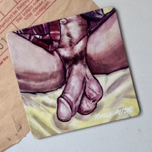 Fridge Magnet showing a penis illustration by Paul Astor