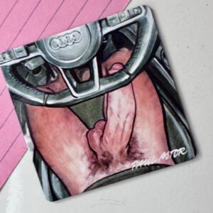 Fridge Magnet showing a penis illustration by Paul Astor