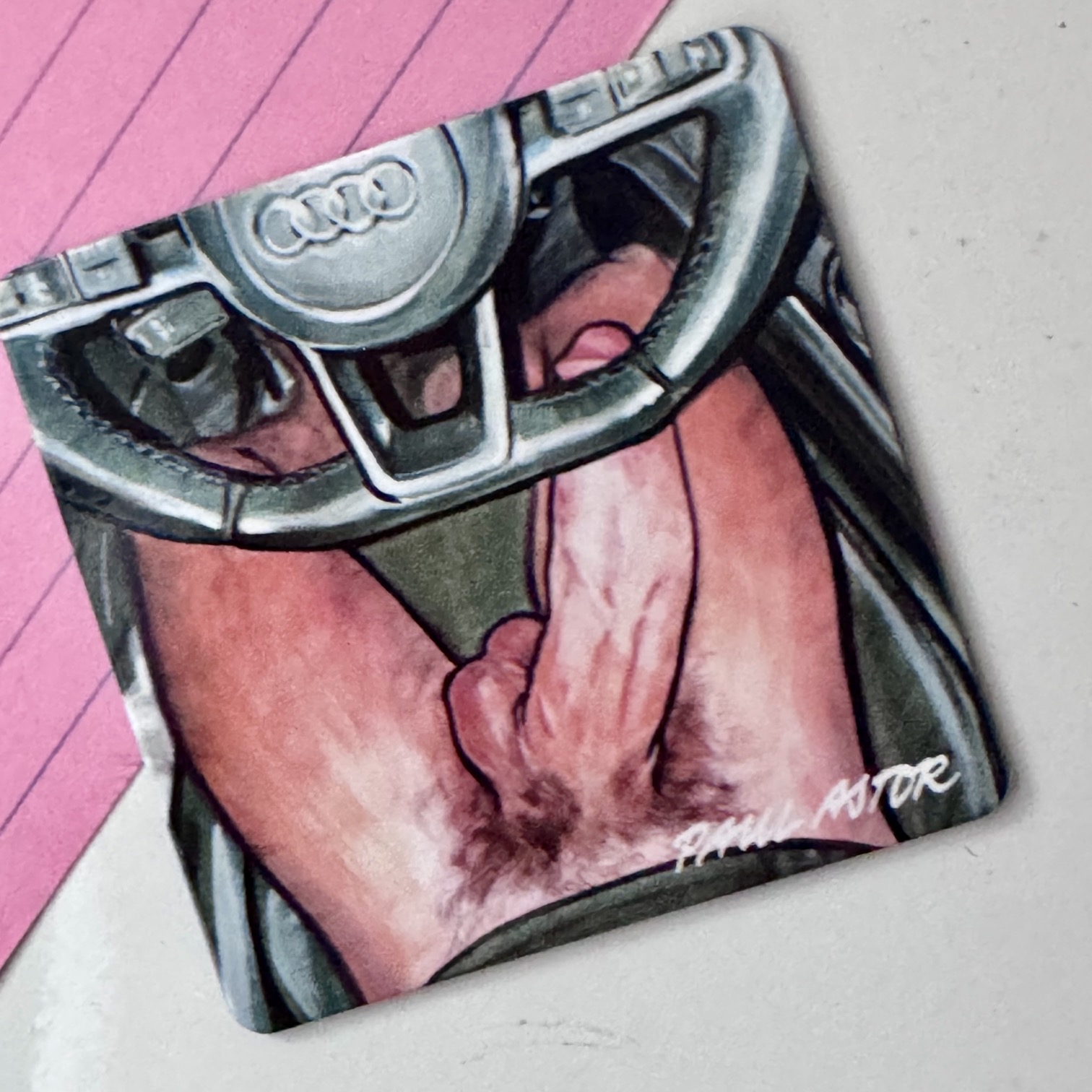 Gear Shift_Sweet Memories 2 by Paul Astor Match Game_Fridge Magnet_31 Fridge Magnet showing a penis illustration by Paul Astor