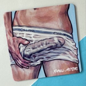 Fridge Magnet showing a penis illustration by Paul Astor