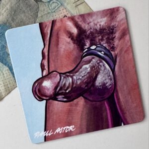Fridge Magnet showing a penis illustration by Paul Astor