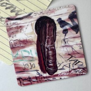 Fridge Magnet showing a penis illustration by Paul Astor