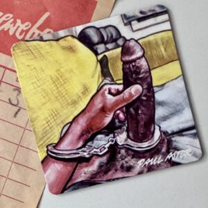 Fridge Magnet showing a penis illustration by Paul Astor