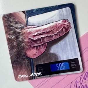 Fridge Magnet showing a penis illustration by Paul Astor