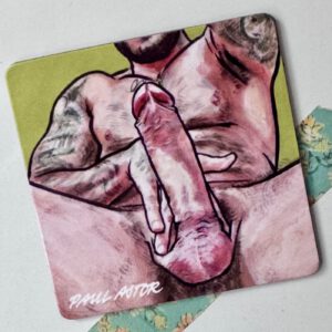 Fridge Magnet showing a penis illustration by Paul Astor