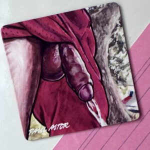 Fridge Magnet showing a penis illustration by Paul Astor